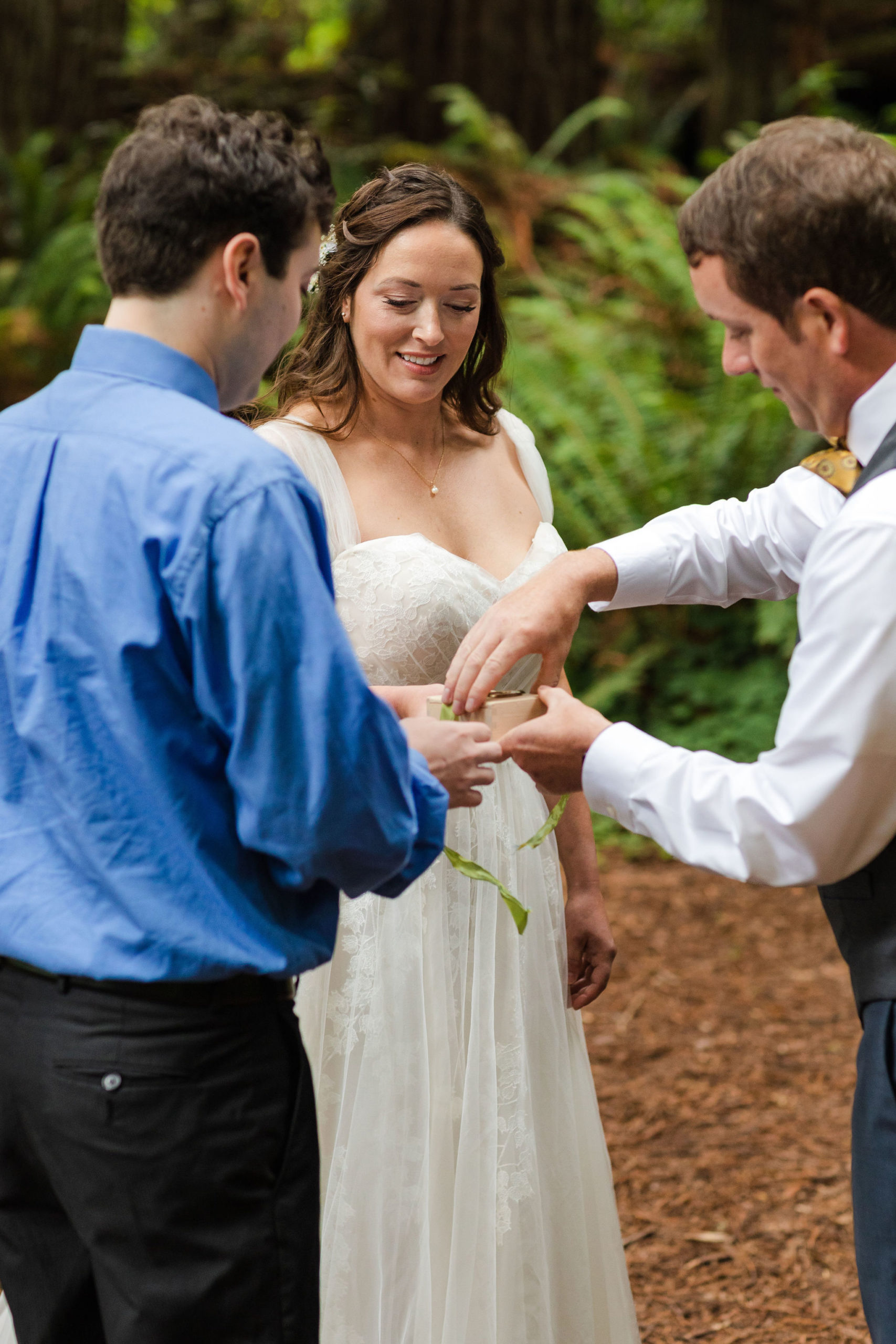 redwoods national park elopement ceremony
