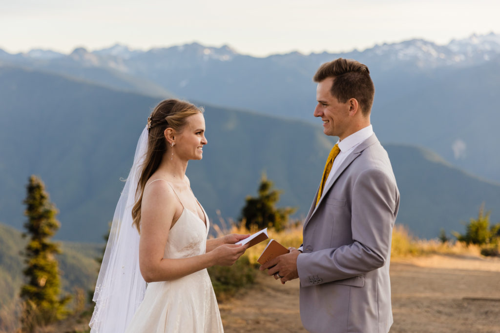 mountain elopement ceremony